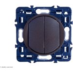 Legrand ? double interrupteur va - et - vient c�liane soft 10a ? tension 250v ? installation par bornes ...
