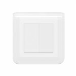 Double interrupteur ou va - et - vient mosaic 10a � griffes avec plaque - blanc - legrand