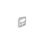 Plastron mosaic 2 modules avec porte - repre transparent pour 2 connecteurs format keystone blanc legrand ...