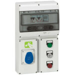 Embase p17 441x265mm avec rail 13 modules jusqu' 4 prises 16a pour composer un coffret p17 legrand 057705 ...