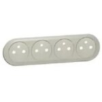 Legrand - enjoliveur cliane pour quadruple prise de courant 2p + t surface prcable compacte finition ...