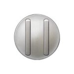Enjoliveur �troit gris titane 2 touches pour double interrupteur va - et - vient ou poussoir celiane ...