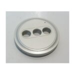 Enjoliveur prise triple audio / video titane c�liane legrand 068513