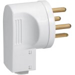 Legrand - fiche de puissance m�le avec terre 32a - sortie par dessous - 3 broches - blanc