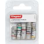 Ensemble 6 cartouches cylindrique domestique sans voyant pour tableau d'abonn� - legrand