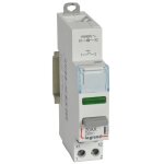 Interrupteur  bouton - poussoir monostable 20 a, no + led, avec voyant vert, 110 / 400 v