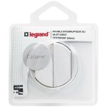 C�liane interrupteur double ou v / vt blanc yesterday complet - legrand