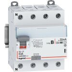 Legrand - interrupteur diffrentiel dx - id vis 4 ples 63a type b 30ma 4 modules 411967