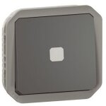 Legrand - interrupteur temporisé lumineux composable étanche plexo anthracite Legrand - interrupteur temporisé lumineux composable étanche plexo anthracite