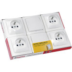 Legrand - lot 2 interrupteurs ou va - et - vient + 4 prises de courant appareillage saillie
