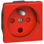 Mosaic prise rouge 2p + t detrompee legrand 077114