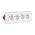 Legrand - mosaic kit complet 4 prise de courant encastrable