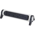 Legrand - multiprise avec bloc rotatif de 4 prises 2p + t surface 16a 230v et interrupteur � c�bler - ...