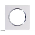 Legrand ? plaque carr�e dooxie 1 poste finition blanc avec bague chrome ? installation facile avec encoche ...