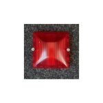 Diffuseur rouge tanche pour socle  voyant / lampe plexo composable ip55