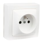 Prise 2p + t 16a 250v saillie -