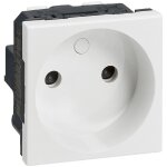 Prise de courant sans terre mosaic 2 modules - blanc - legrand