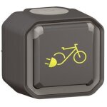 Plexo prise de courant 2p + t recharge vlo lectrique saillie complet tanche anthracite ip55 - 069787l ...