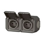 Legrand - bloc 2 prises 2p + t 16a saillie �tanche anthracite complet pr�cabl�e ip55 plexo 069788ll
