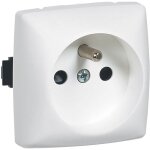 Legrand ? prise de courant avec terre saillie ? installation sur moulure ? blanc ? 2 p�les ? compatible ...