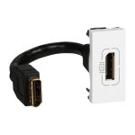 Legrand - prise display port pr�connectoris�e mosaic 1 module blanc 078791