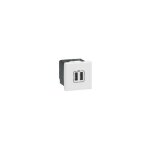 Mosaic prise usb double 2400 ma blanc - 077594 - legrand