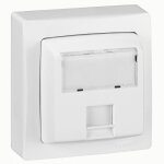 Prise rj45 cat�gorie 6 ftp appareillage saillie complet blanc legrand 086047