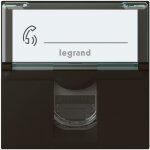 Legrand - prise rj45 multim�dia mosaic cat�gorie6 f / utp 2 modules - noir mat