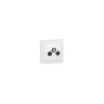 Prise tv - r - sat appareillage saillie complet blanc legrand 086042
