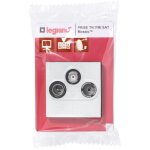 Prise tv - r - sat dab + mosaic 2 modules - blanc - legrand