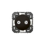 Prise tv - sat toile blinde dooxie finition noir mat legrand leg600556
