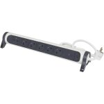 Rallonge multiprise avec bloc rotatif de 6 prises 2p + t surface , interrupteur , parafoudre et cordon ...