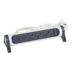 Rallonge multiprise confort bloc de prises rotatif 5x2p + t cordon 3 metres