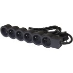 Rallonge multiprise extra - plate �quip�e de 6 prises 2p + t 16a 3680w avec cordon longueur 3m - noir ...