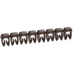 Repre pour filerie 1, 5mm  2, 5mm brun avec marquage chiffre 1 blanc (rglette de 30 repres) cab ...