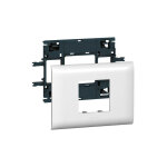 Support mosaic 2 modules pour goulotte dlp monobloc avec couvercle 85mm (010992)