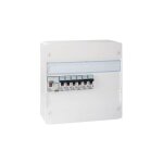 Tableau électrique pré - équipé auto 1 rangée 1id 40a 6 disjoncteurs assemblé par 123elec avec composants ... Tableau électrique pré - équipé auto 1 rangée 1id 40a 6 disjoncteurs assemblé par 123elec avec composants ...