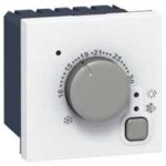 Thermostat d'ambiance lectronique - 2 modules - blanc legrand 076720