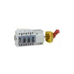 Interrupteur - sectionneur vistop 100a - 4p avec commande latrale et poigne rouge legrand