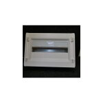 Coffret modulaire de distribution blanc en saillie 1 rang�e de 18 modules 450x300x128mm rail din sans ...