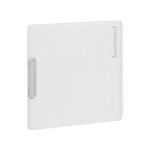Porte opaque blanche r�versible (serrure n�850 non incl) pour coffret de distribution 2 rang�es 18 modules ...