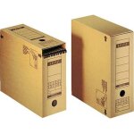 Leitz - bote d'archivage 6086 - 00 - 00 120 mm x 270 mm x 325 mm carton ondul marron incolore 1 pc(s) ...