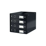 Leitz - click & store 6049 - 00 - 95 caisson  tiroirs noir din a4 nombre de tiroirs: 4
