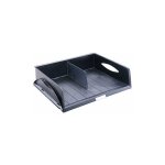Corbeille  courrier maxi format sorty noire - lot de 4