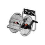 Lem select ? d�vidoir mural m�tallique pour tuyaux d'arrosage 1 / 2'' 50m et 3 / 4'' 35m ? acier galvanis� ...