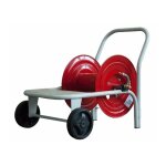 Enrouleur mtallique sur chariot ama pour 200 m de tuyau 1 / 2