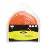 Fil de d�broussailleuse - fil nylon de coupe - monofil section carr� � 2. 4 mm x 67 m�tres