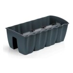 Lem select ? jardini�re de rambarde anthracite 18l ? plastique haute qualit� ? largeur 58cm ? hauteur ...