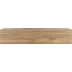 Miliboo ? �l�ment mural tv horizontal en bois clair l138 cm ? meuble tv suspendu contemporain ? panneaux ...