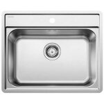 Blanco - lemis 6 - �vier, 62x50 cm, inox bross� 525108